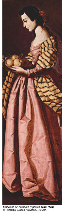 Zurbaran's St. Dorothy